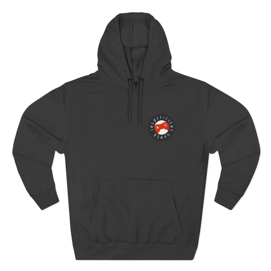 Fleece Hoodie - Insufficient Gamer Front Embordered Design