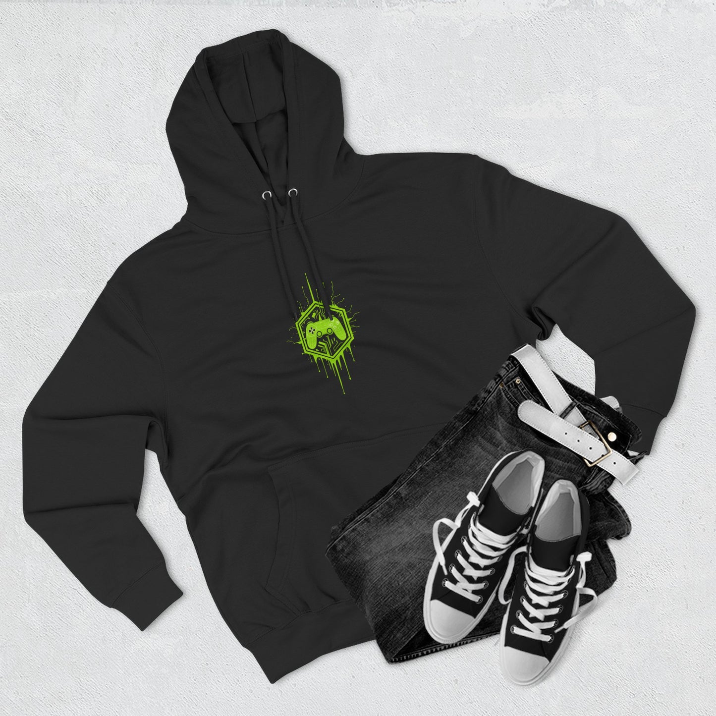 Gaming Hoodie, Green Controller