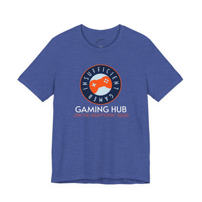 Insufficient Gamer badge Gaming Hub Tee | Video Game Logo T-Shirt