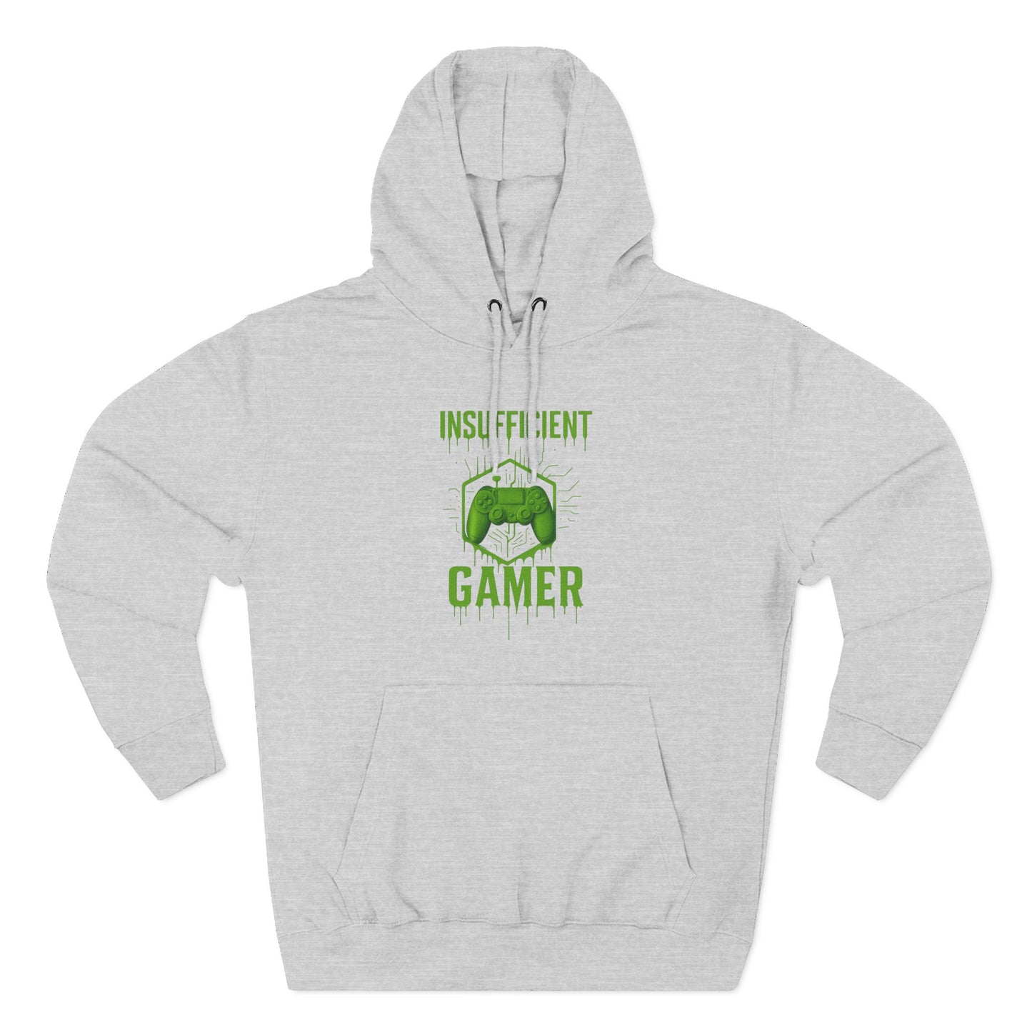 Gamer Hoodie - Insufficient Gamer Fleece Sweatshirt, Cozy Pullover for Gamers, Gaming Gift, Birthday Present, Chill Vibes
