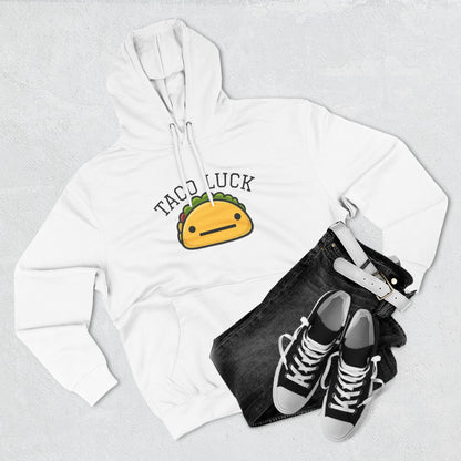 Taco Luck taco illustration Hoodie, cute food graphic, kawaii taco design