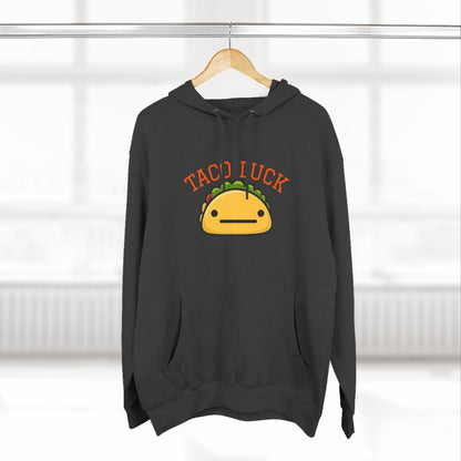 Taco Luck taco illustration Hoodie, cute food graphic, kawaii taco design