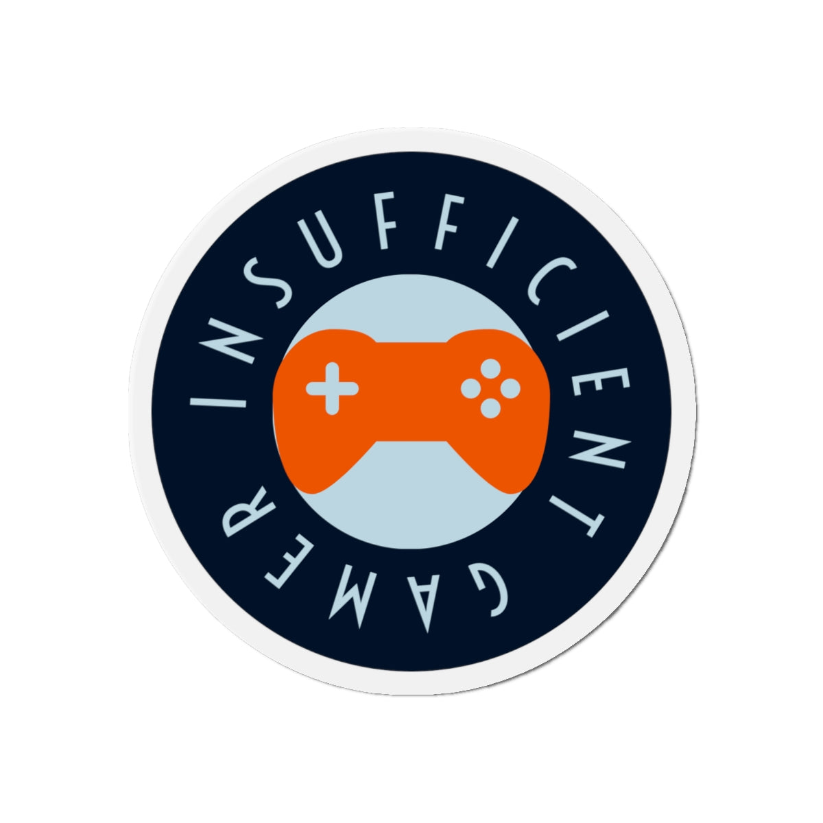 Insufficient Gamer circle logo Die-Cut Magnet | Video Game Controller fridge magnet