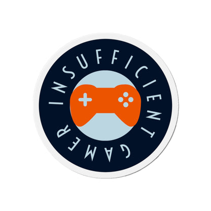 Insufficient Gamer circle logo Die-Cut Magnet | Video Game Controller fridge magnet