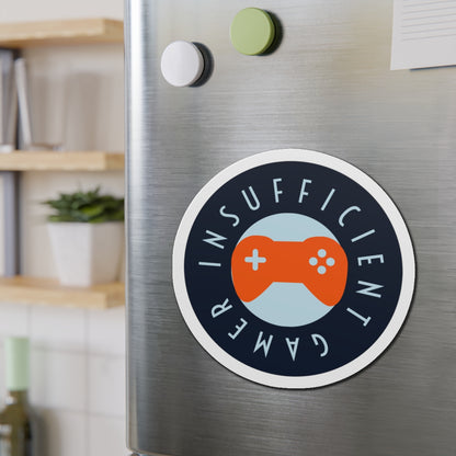 Insufficient Gamer circle logo Die-Cut Magnet | Video Game Controller fridge magnet