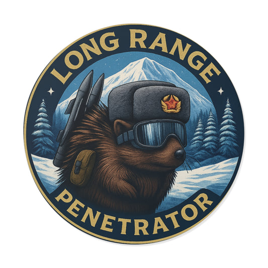 Adventure-Themed Vinyl Stickers, Long Range Penetrator, Fun Decor, Gift for Outdoorsy Friends, Ideal for Laptops, Water Bottles, Car Bumpers