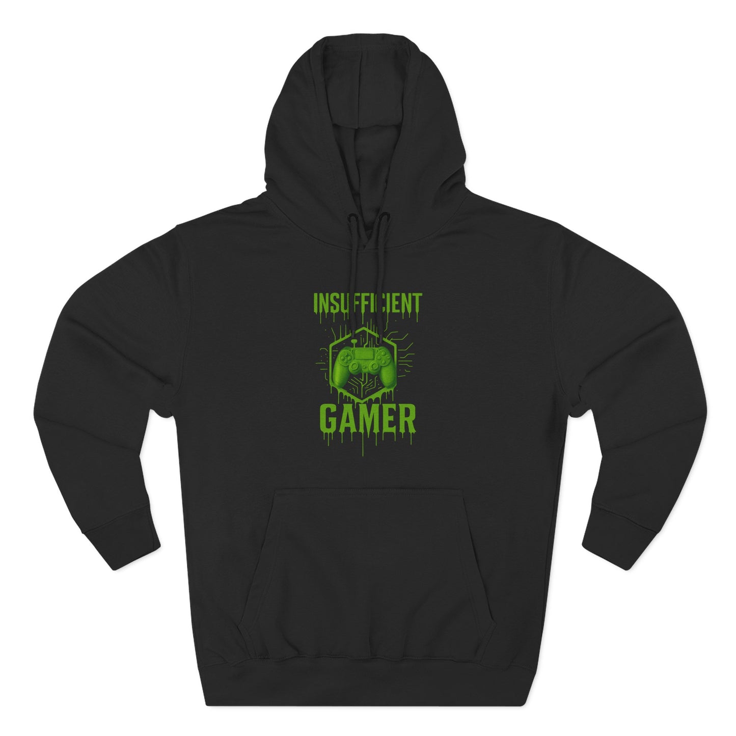 Gamer Hoodie - Insufficient Gamer Fleece Sweatshirt, Cozy Pullover for Gamers, Gaming Gift, Birthday Present, Chill Vibes