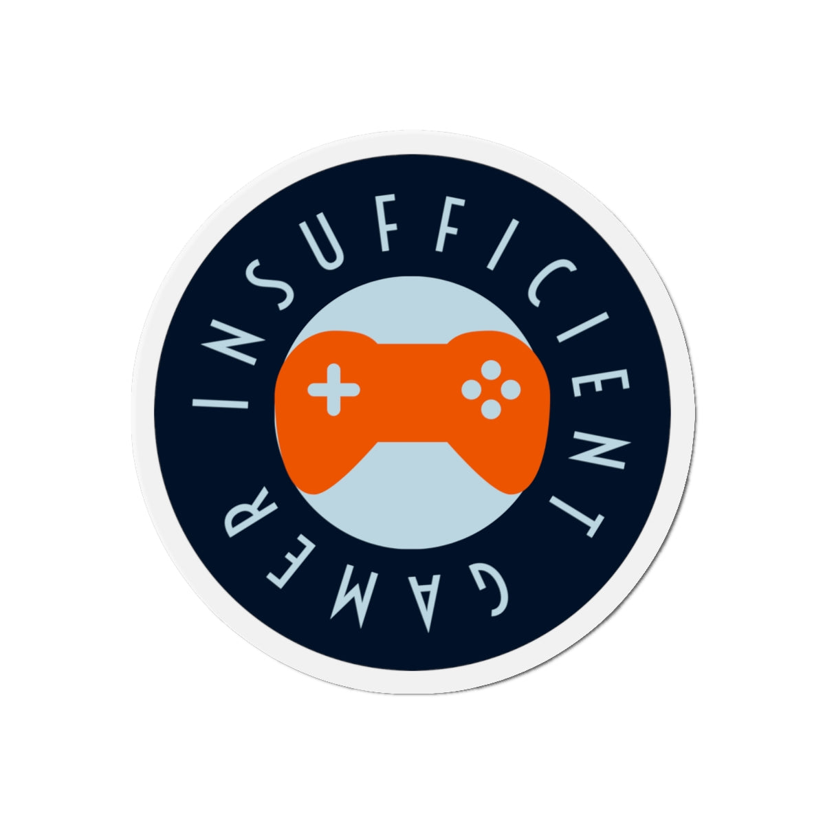 Insufficient Gamer circle logo Die-Cut Magnet | Video Game Controller fridge magnet
